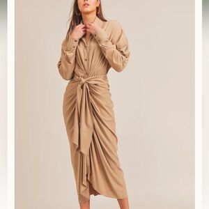 Mable Elegant Wrapped Shirtdress